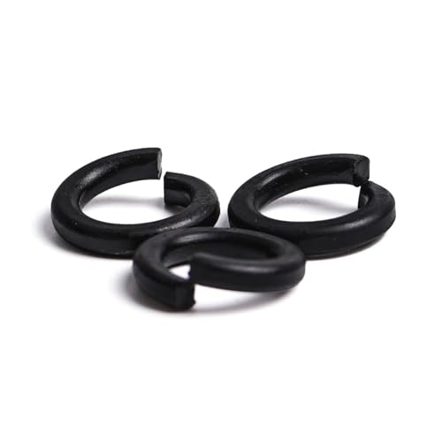 TULDYS Schnappring aus Metall, Federring, schwarzer Kohlenstoffstahl, Dichtung, M2, M3, M4, M5, M6, M8, M10, M12, M14, M16, M18, M20, M22, M24 (Size : M6-25pcs) von SEIDER