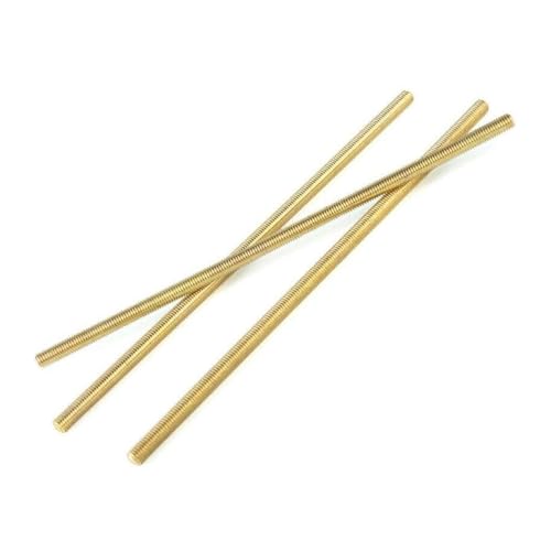 TULDYS WALENI 3PCS Messing Vollgewindestange Solide Allthread Bolzengewindestange M2 M2,5 M3 M4 M5 M6 M8 M10 M12 * 250 MM(M3) von TULDYS