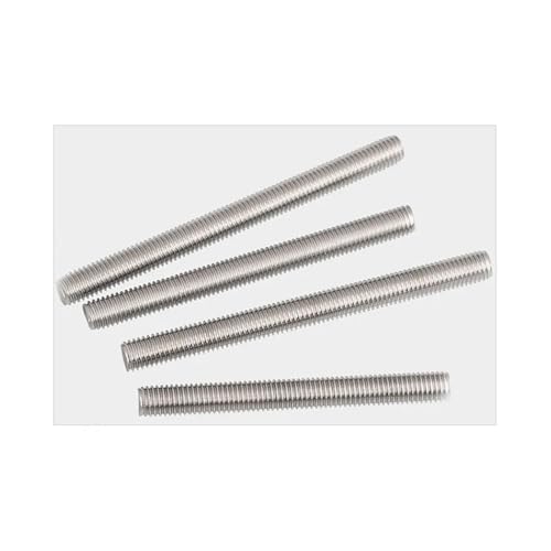 TULDYS WALENI 4 Stück 304 Edelstahl Feingewinde-Gewindestangen Feinzahn-Beschlagschrauben A2 M6-M20(M10x1.0x250 mm) von TULDYS