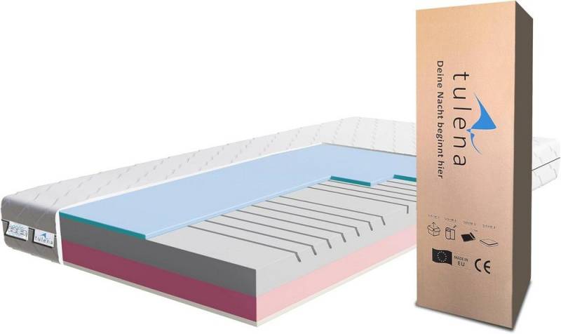 Komfortschaummatratze Wendematratze Antibakterieller Bezug mit Reißverschluss, TULENA, (Öko-Tex Zertifiziert), 80x190 cm H3+H4 Basic, Höhe 18 cm von TULENA