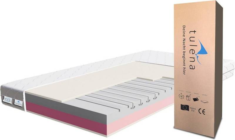 Komfortschaummatratze Wendematratze Antibakterieller Bezug mit Reißverschluss, TULENA, (Öko-Tex Zertifiziert), 80x200 cm H2+H3 Comfort, Höhe 18 cm von TULENA