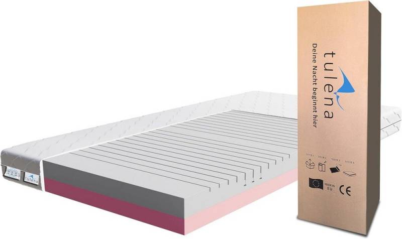 Komfortschaummatratze Wendematratze Antibakterieller Bezug mit Reißverschluss, TULENA, (Öko-Tex Zertifiziert), 80x200 cm H4+H5 Basic, Höhe 14 cm von TULENA