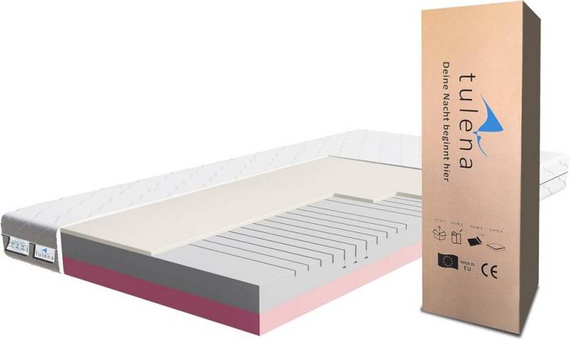 Komfortschaummatratze Wendematratze Antibakterieller Bezug mit Reißverschluss, TULENA, (Öko-Tex Zertifiziert), 80x200 cm H4+H5 Comfort, Höhe 16 cm von TULENA