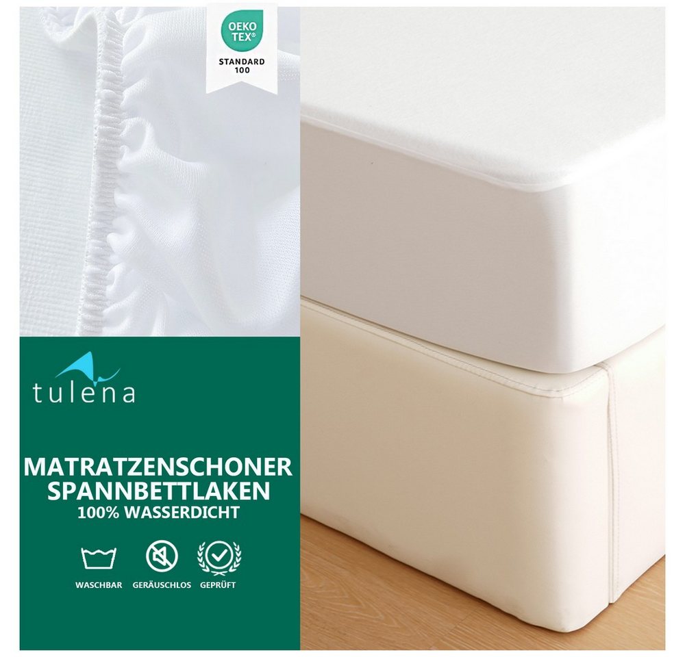 Matratzenschoner Wasserdichter Spannbettlaken Waschbar Matratzenauflage TULENA, Größe 60x120, Frottee – Spannbettlaken, Oeko-TEX Zertifiziert von TULENA