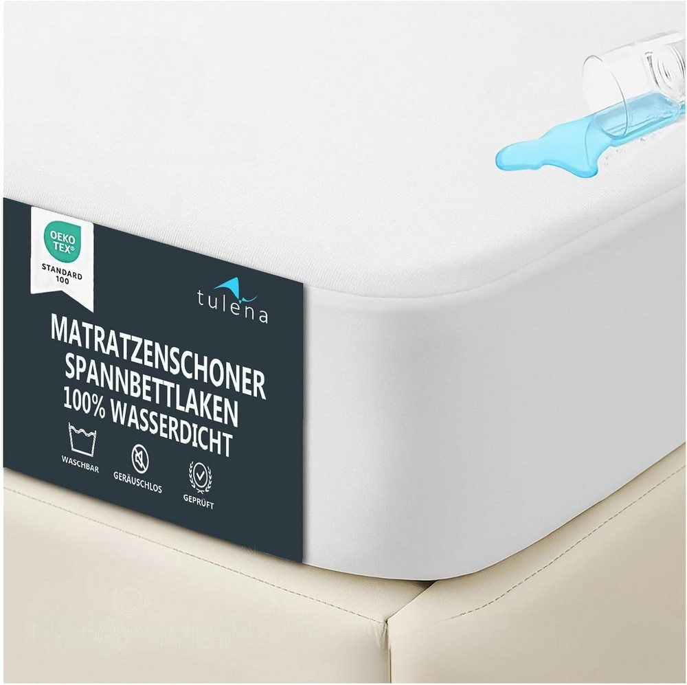 Matratzenschoner Wasserdichter Spannbettlaken Waschbar Matratzenauflage TULENA, Größe 60x120, Jersey – Spannbettlaken, Oeko-TEX Zertifiziert von TULENA