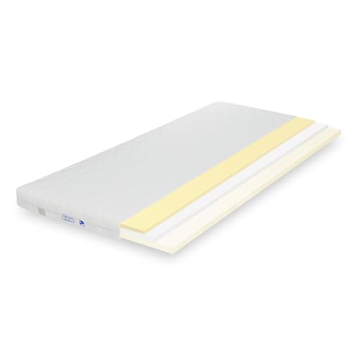 TULENA Ortho Matratzentopper 135 x 200 cm 7 cm hoch Premium-Topper für Boxspringbett. Schlafsofa. Gästebett mit Memory Foam und Latex für Allergiker von TULENA