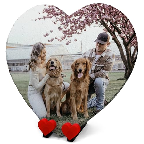Personalisiertes Foto Text Memorial Herz Form Plaque für Haustier Katze Hund Schiefer Naturstein Rahmen Pfote Grab Marker mit Herz Display Ständer - Full Print - V1 Größe | 25 x 25 cm | Personalisiertes Foto Text Memorial Herz Form Plaque für Haustier Katze Hund Schiefer Naturstein Rahmen Pfote Grab Marker mit Herz Display Ständer - Full Print - V1 Größe | 25 x 25 cm | von TULLUN