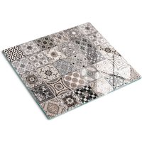 Glasschneideplatten - Schneidebrett aus Glas - Herdabdeckplatten - Gehärtetes Glas – 60x52 cm - Keramikfliesen von TULUP