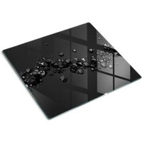 Tulup - Glasschneideplatten - Schneidebrett aus Glas - Herdabdeckplatten - Gehärtetes Glas – 60x52 cm - 3D von TULUP