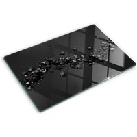 Tulup - Glasschneideplatten - Schneidebrett aus Glas - Herdabdeckplatten - Gehärtetes Glas – 80x52 cm - 3D von TULUP