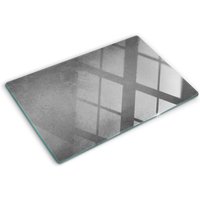 Tulup - Glasschneideplatten - Schneidebrett aus Glas - Herdabdeckplatten - Gehärtetes Glas – 80x52 cm - Beton von TULUP