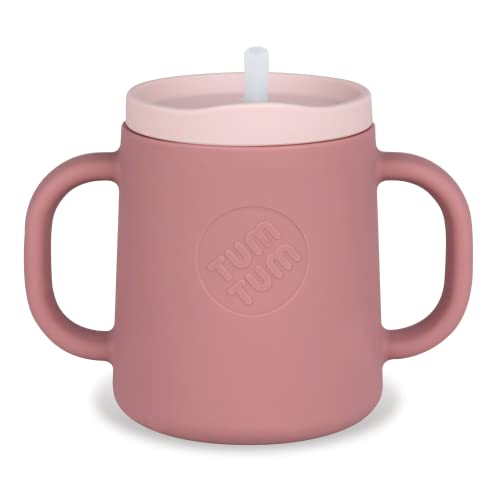 TUM TUM 3-Fach Trinklernbecher, Trinkbecher Baby - 250 ml, Rosa von TUM TUM