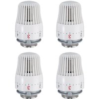 Gabrielle 4er Set Thermostatkopf, Ersatzkopf für M30 x 1,5 Heizkörperventil, Thermostatisches Heizkörperventil Gabrielle 4er Set Thermostatkopf, Ersatzkopf für M30 x 1,5 Heizkörperventil, Thermostatisches Heizkörperventil von TUMALAGIA