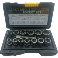 Tumalagia - gabrielle 14-teiliges verschiebbares Werkzeug zum Entfernen von Schrauben und Muttern mit Diebstahlschutz von TUMALAGIA