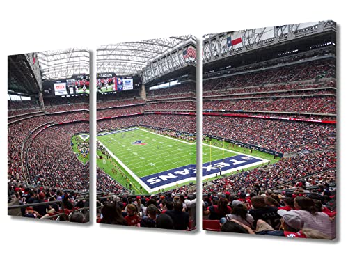 NRG Stadion American Football Team Texans Sports Stadion Gemälde für Wohnzimmer Dekoration Houston, Texas Drucke auf Leinwand, Giclée-Kunstwerk, fertig zum Aufhängen, 91.4 cm Bx24 cm H von TUMOVO