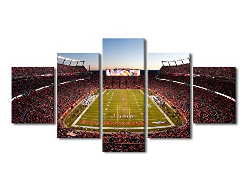 TUMOVO Leinwandbild für Schlafzimmer, Colorado, Fußballstadion, Skyline, Wandgemälde für Wohnzimmer, Empower Field at Mile High-Bilder, moderne Wandkunst auf Leinwand, gerahmt, fertig zum Aufhängen, TUMOVO Leinwandbild für Schlafzimmer, Colorado, Fußballstadion, Skyline, Wandgemälde für Wohnzimmer, Empower Field at Mile High-Bilder, moderne Wandkunst auf Leinwand, gerahmt, fertig zum Aufhängen, von TUMOVO