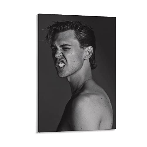 Austin Butler Poster Sexy Männlicher Stern Poster Leinwand Kunst Poster und Wandkunst Bild Druck Moderne Familie Dekor Poster 30 x 45 cm von TUOAN