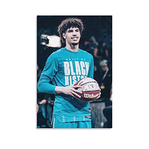 Basketball-Poster Lamelo Ball Poster Gemälde auf Leinwand Wandkunst Poster Scrollen Bild Druck Wanddekoration Zuhause Poster 30 x 45 cm von TUOAN