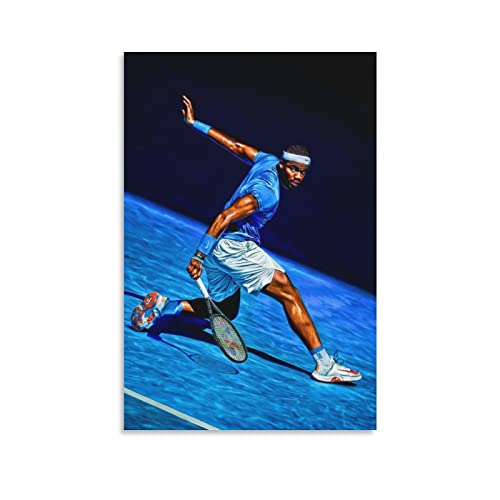 Kairan Poster des Tennisspielers Frances Tiafoe Poster Wandkunst Bild Gemälde Poster Leinwanddruck Poster Kunstwerke Raumdekoration 20 x 30 cm von TUOAN