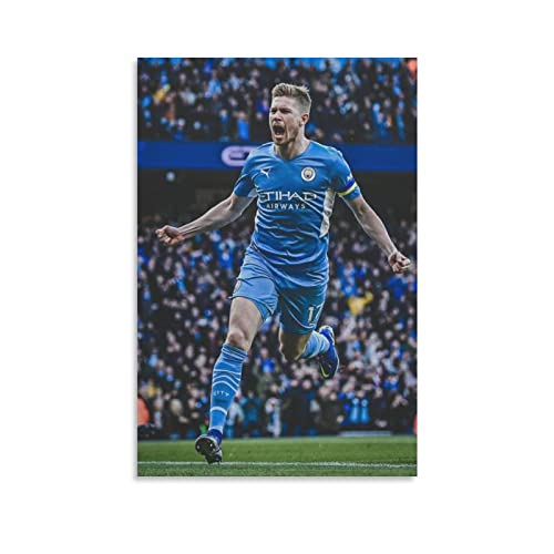 Kevin De Bruyne Poster, Heißfußball-Poster, Druck, Fotokunst, Malerei, Leinwand, Poster, Heimdekoration, 30 x 45 cm von TUOAN