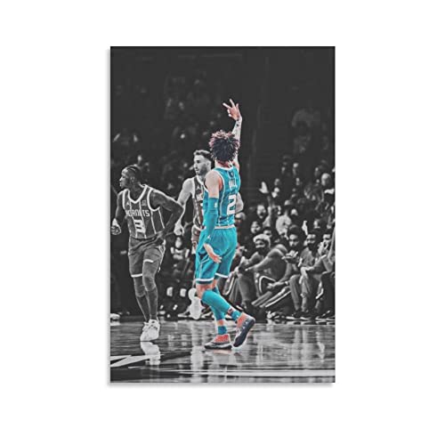 Lamelo Ball Art Heißes Poster, Kunstdruck, Wandgemälde, Leinwand, Poster, moderne Schlafzimmerdekoration, 40 x 60 cm von TUOAN