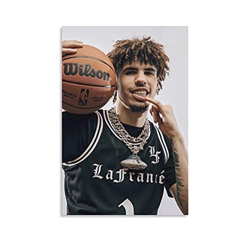 Lamelo Ball-Poster, Papier-Dunk-Poster, Malerei, Leinwand, Wandkunst, Wohnzimmer, Poster, Gemälde, 40 x 60 cm von TUOAN