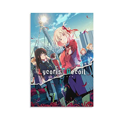 Lycoris Recoil Poster, Bilddruck, Leinwand, Poster, Wandmalerei, Poster, Dekoration, modernes Zuhause, Kunstwerke, 40 x 60 cm von TUOAN
