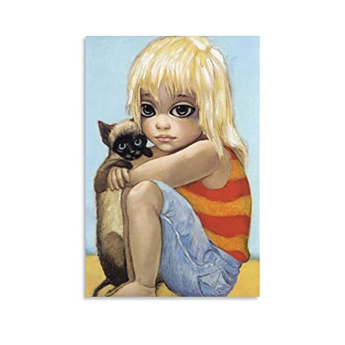 Margaret Keane Big Eyes Poster (4) Gemälde auf Leinwand, Wandkunst, Poster, Scrollbild, Druck, Wanddekoration, Heimposter, 20 x 30 cm von TUOAN