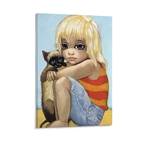 Margaret Keane Big Eyes Poster (4) Gemälde auf Leinwand, Wandkunst, Poster, Scrollbild, Druck, Wanddekoration, Heimposter, 30 x 45 cm von TUOAN