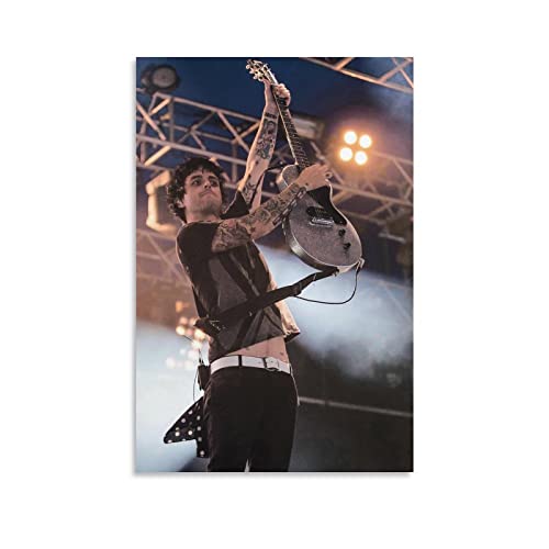 Poster, Sängerin auf der Bühne, Billie Joe Armstrong, Heimdekoration, Poster, Wandkunst, zum Aufhängen, dekoratives Gemälde, Poster, 50 x 75 cm von TUOAN