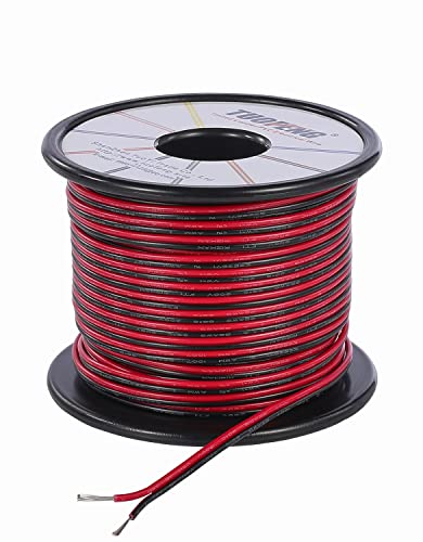TUOFENG 22 Gauge Electric Wire 30 Meter Roll 2 Pin Extension Cable 12V Cable Wire for LED Strip Light 3528 5050 von TUOFENG