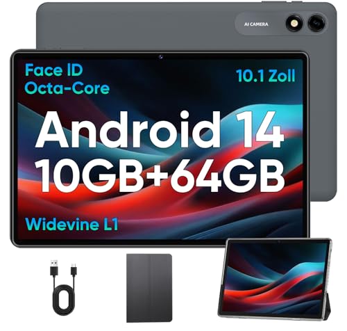TUOHAITIME Tablet 10.1 Zoll Android 14 Tablets, 2024 Newest GMS Certified, Octa Core Tablet PC with Case, 10GB RAM 64GB ROM 1TB Expand, 8000mAh, Fast Charging, WiFi, BT5.0, FM, GPS TUOHAITIME Tablet 10.1 Zoll Android 14 Tablets, 2024 Newest GMS Certified, Octa Core Tablet PC with Case, 10GB RAM 64GB ROM 1TB Expand, 8000mAh, Fast Charging, WiFi, BT5.0, FM, GPS von TUOHAITIME