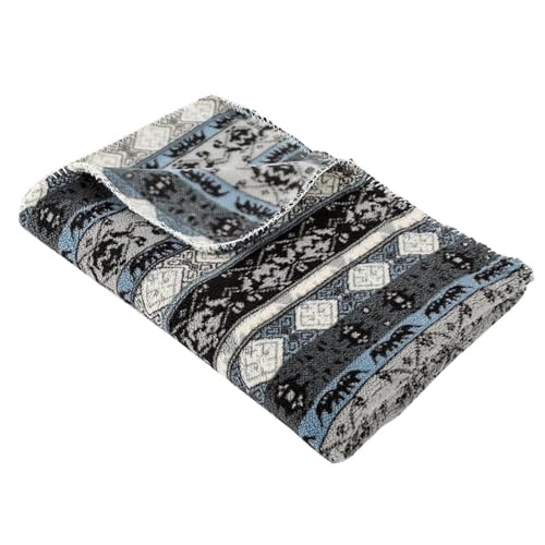 TUOJINRUIDA Bohemian-Fleece-Hundedecke, 75 x 100 cm, Haustierdecke, Katzendecke, gemütliche Haustierdecke für kleine und mittelgroße Haustiere (Bohenmian 01) von TUOJINRUIDA