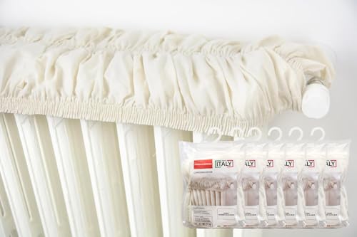 6 Stück elastische Heizkörperabdeckung in Beige dehnbar von 80 bis 140 cm Ecru Heizkörperabdeckung Stoff Heizkörperabdeckung Stoff aus Baumwolle 100% Made in Italy 6 Stück elastische Heizkörperabdeckung in Beige dehnbar von 80 bis 140 cm Ecru Heizkörperabdeckung Stoff Heizkörperabdeckung Stoff aus Baumwolle 100% Made in Italy von TUOLON