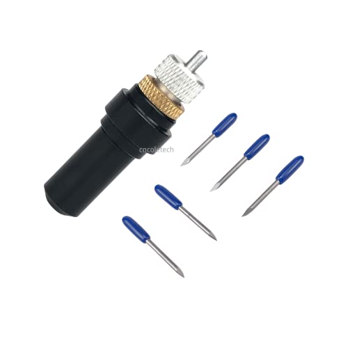 TUONAI Vinyl-Plotter Schneiderhalter mit 30 45 60 Grad Schneiderklingen für Summa Cutter Plotter, 5x60 blades+1x blade holder von TUONAI