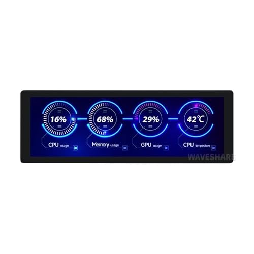 7,9 Zoll IPS-Display kompatibel mit Raspberry Pi 400 × 1280 Pixel gehärtetes Glaspanel HDMI-Schnittstelle unterstützt alle Versionen von Pi, Jetson Nano und Core3566 mit Touch-Funktion von TUOPUONE