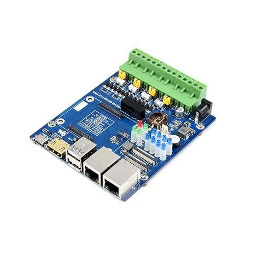 Dual ETH Quad RS485 Base Board (B) Kompatibel mit Raspberry Pi Rechenmodul 4 Gigabit Ethernet 4CH Isoliert RS485 von TUOPUONE