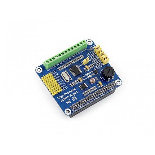 Hochpräzise AD/DA-Erweiterungsplatine, kompatibel mit Raspberry Pi Standard RPi 40PIN GPIO Extension Header unterstützt Pi 4B/3B+/3B/2B/Zero und Jetson Nano von TUOPUONE