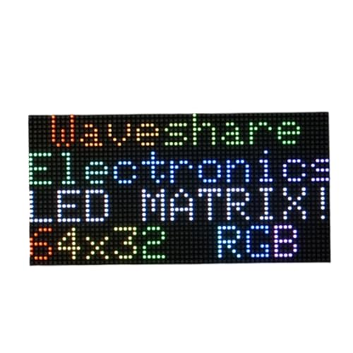 RGB Vollfarbiges LED-Matrix-Panel, kompatibel mit Raspberry Pi / Raspberry Pi Pico / ESP32 / Arduino 2,5 mm Pitch 64 x 32 Pixel, einstellbare Helligkeit von TUOPUONE