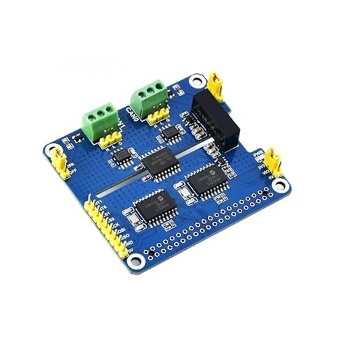 TUOPUONE 2-Kanal isolierter CAN-Bus-Erweiterungshut, kompatibel mit Raspberry Pi MCP2515 + SN65HVD230 Dual-Chip-Lösung, Multi-Onboard-Schutzschaltungen von TUOPUONE