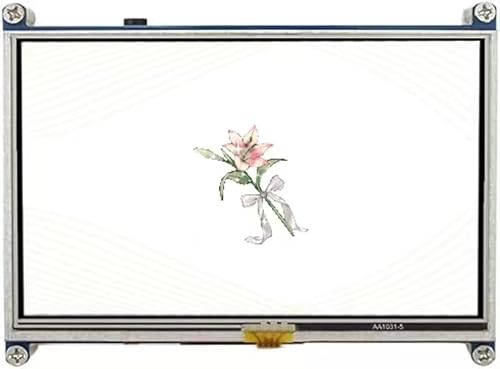 TUOPUONE 5 Zoll resistiver Touchscreen LCD Kompatibel mit Raspberry Pi 800 × 480 Auflösung HDMI-Schnittstelle Low Power von TUOPUONE