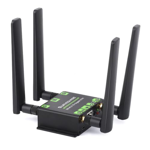 TUOPUONE 5G M.2 auf Gigabit Ethernet-Konverter 5G M.2 auf USB 3.1 Aluminium-Legierung, Wandmontage, unterstützt Quad-Antennen, integrierte M.2-Key-B-Schnittstelle, USB-3.1-Anschluss mit SIM8262E-M2 von TUOPUONE