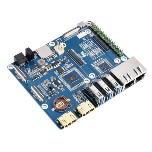 TUOPUONE Dual-Gigabit-Ethernet-Basisplatine, kompatibel mit Raspberry Pi Compute Module 4, leistungsstarke Ethernet-Fähigkeit von TUOPUONE