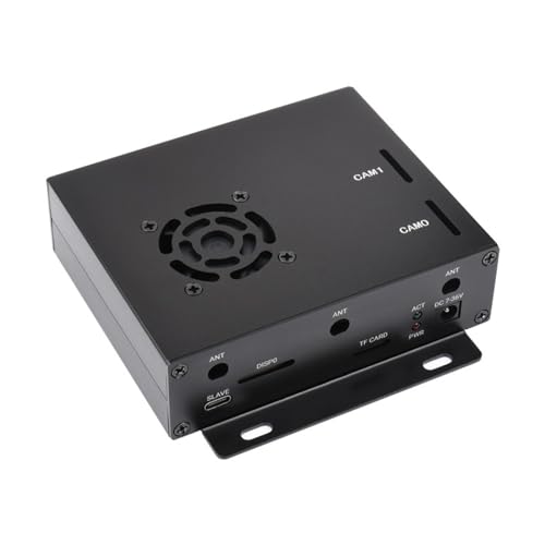 TUOPUONE Dual-Gigabit-Ethernet-Mini-Computer, kompatibel mit Raspberry Pi Compute Module 4 (nicht im Lieferumfang enthalten), Metallgehäuse mit Lüfter, leistungsstarke Ethernet-Fähigkeit von TUOPUONE