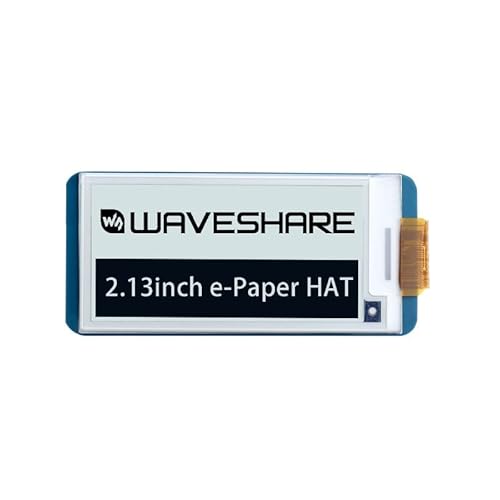 TUOPUONE E-Ink 2,13 Zoll HAT Display Panel kompatibel mit Raspberry Pi Series Boards Jetson Nano Auflösung 250x122 schwarz weiß von TUOPUONE