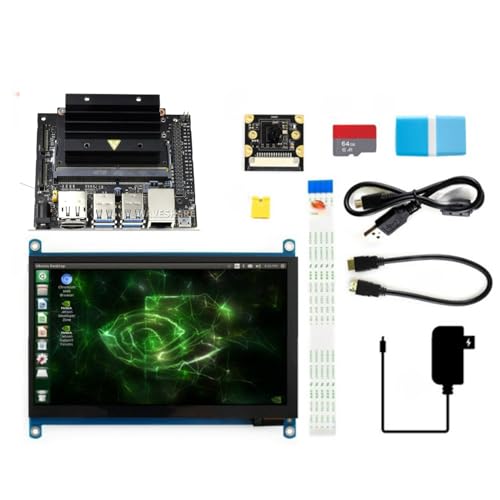 TUOPUONE Jetson Nano Entwickler-Kit B01 4 GB Paket C mit 7 Zoll HDMI LCD (H) Touch Display, 8 MP Kameramodul und TF-Karte nicht im Lieferumfang enthalten, Jetson Nano Developer Kit (B01) von TUOPUONE