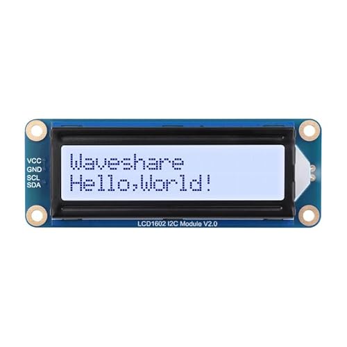TUOPUONE LCD-1602 I2C-Modul, Grau, 32 Zeichen, LCD 3,3 V/5 V, Hintergrundbeleuchtung, einstellbar von TUOPUONE