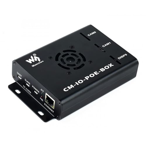 TUOPUONE Mini-Computer-Add-ons kompatibel mit Raspberry Pi Rechenmodul CM3 / CM3L / CM3+ / CM3+L Erweiterungsplatine Metallgehäuse Strom und Lüfter von TUOPUONE