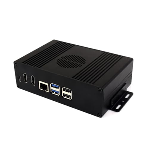 TUOPUONE Multifunktionales All-in-One-Mini-Computer-Set, kompatibel mit Raspberry Pi 5 (nicht im Lieferumfang enthalten), Gehäuse aus Aluminiumlegierung, unterstützt PCIe auf M.2-Schnittstelle von TUOPUONE