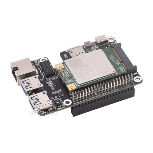 TUOPUONE PCIe auf MiniPCIe/Gigabit Ethernet/USB 3.2 Gen1 HAT für Raspb Pi 5, unterstützt MiniPCIe-Schnittstelle, 4G-Modul, Hochgeschwindigkeitsnetzwerk, Raspb Pi 5 HAT mit EG25-G mPCIe-Modul TUOPUONE PCIe auf MiniPCIe/Gigabit Ethernet/USB 3.2 Gen1 HAT für Raspb Pi 5, unterstützt MiniPCIe-Schnittstelle, 4G-Modul, Hochgeschwindigkeitsnetzwerk, Raspb Pi 5 HAT mit EG25-G mPCIe-Modul von TUOPUONE
